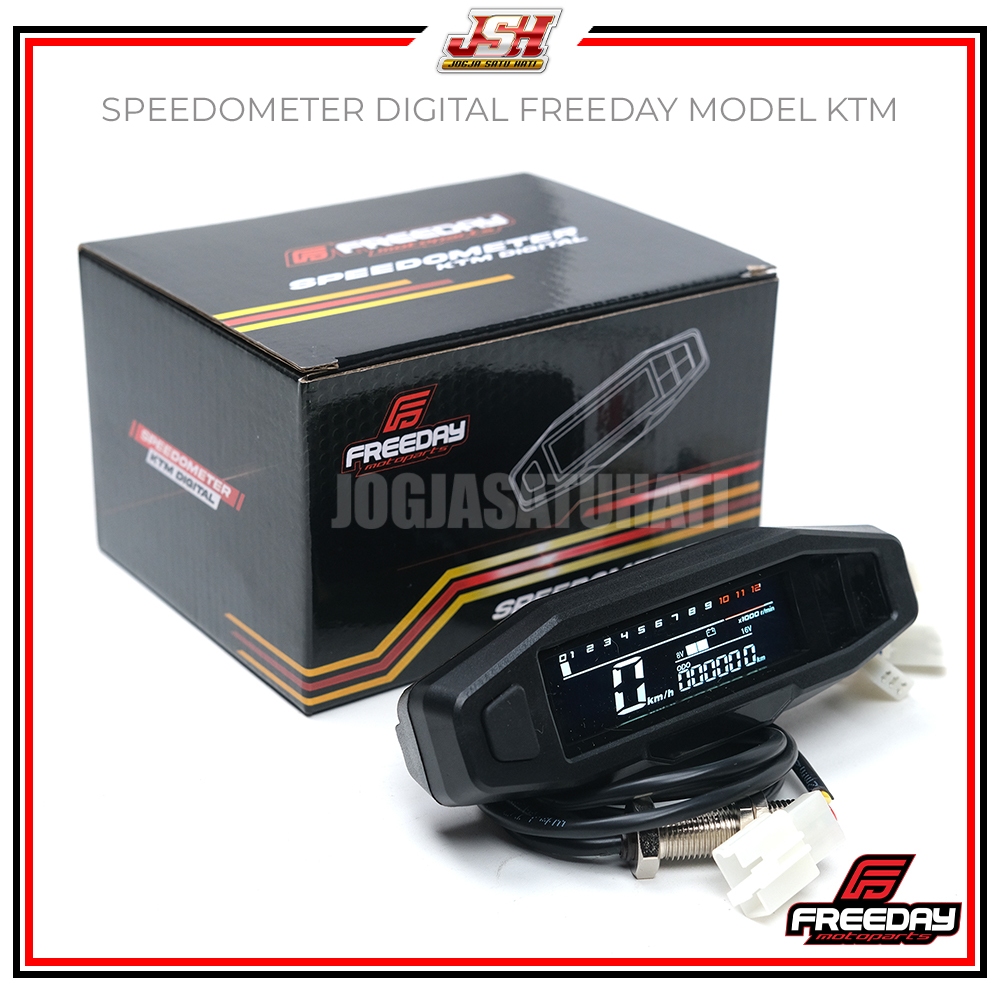 Jual Speedometer Led Digital Freeday Model KTM Universal PNP CRF KLX WR ...