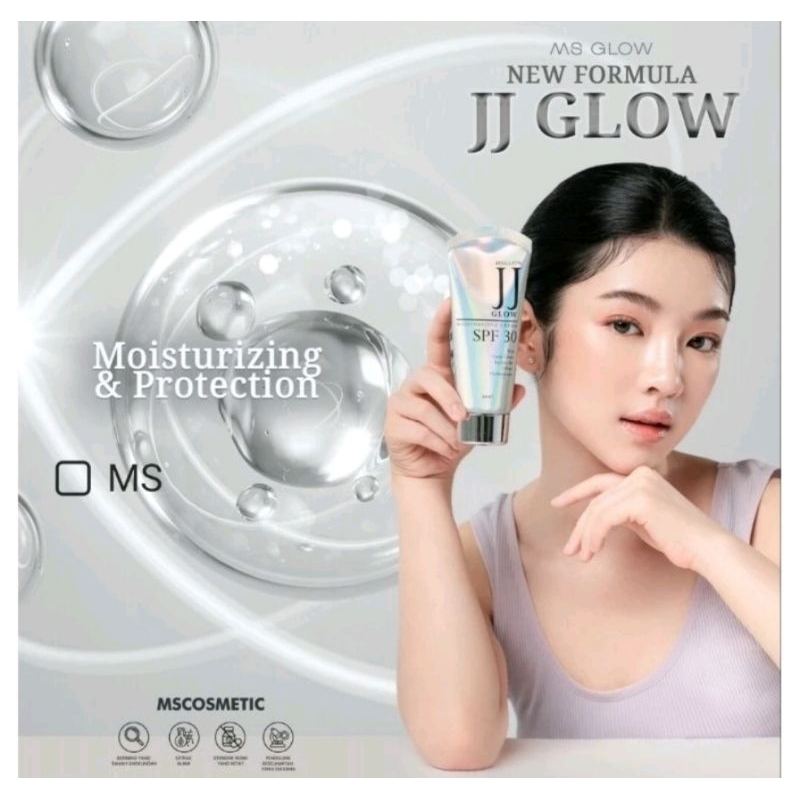 Jual Jj Glow Moisturizing Cream Spf 30 Ms Glow Barcode Shopee Indonesia