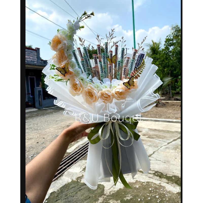 Jual Buket Bulan Sabit -R&U Bouqet-20lembar-kertasmainan…