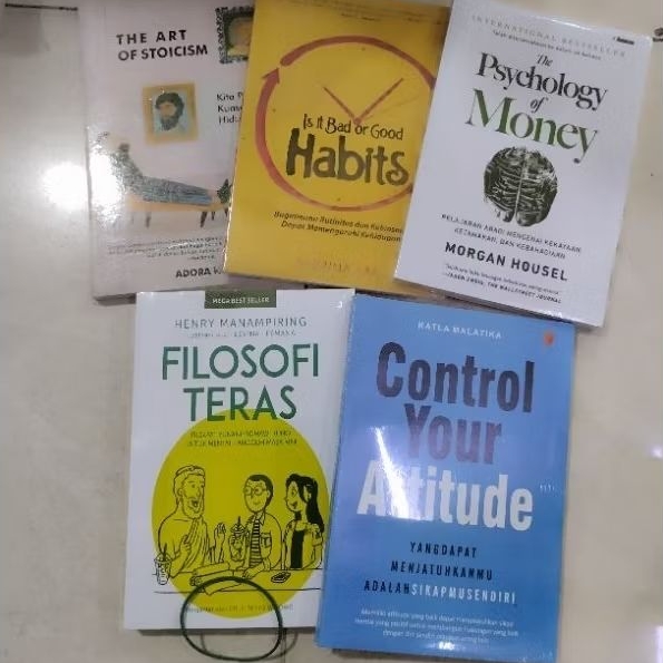 Jual Paket 5 Buku Control Your Attitude Filosofi Teras The Psychology