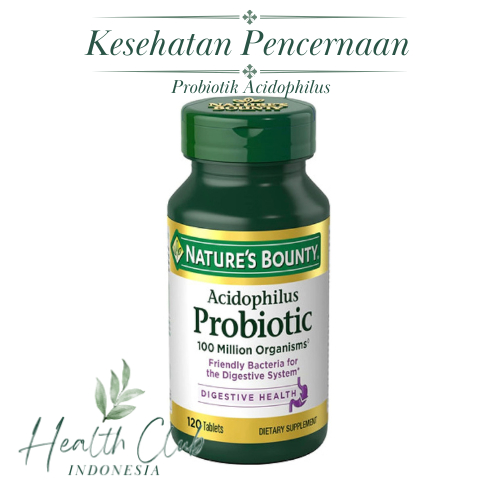 Jual Natures Bounty Acidophilus Probiotic Digestive Health Suplemen