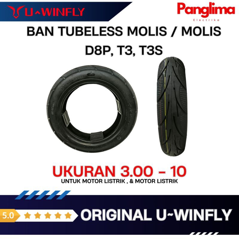 Jual Ban Sepeda listrik & Motor listrik Uwinfly ukuran 3.00 - 10 D8P ...