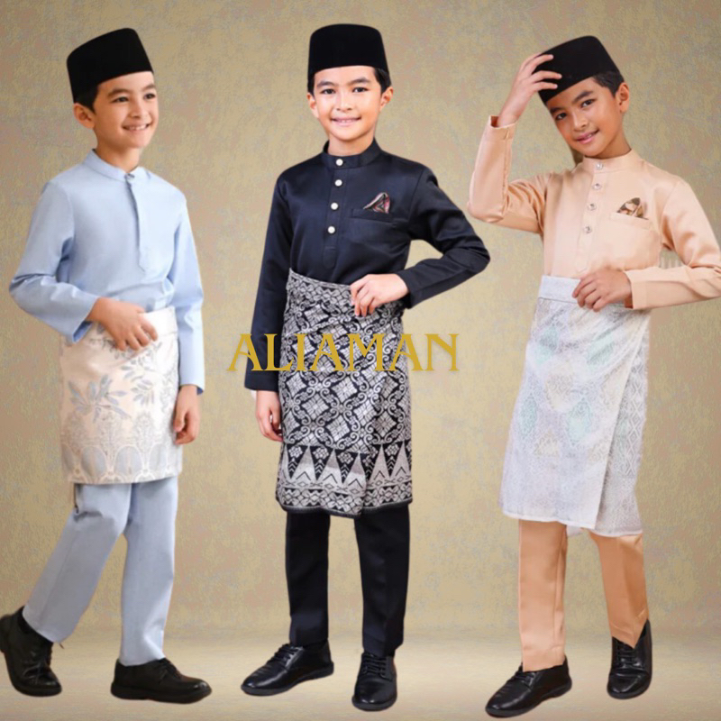 Jual Setelan Baju Anak Laki-Laki Baju Adat Melayu Baju Cekak Musang