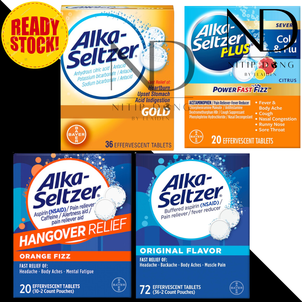 Jual Alka Seltzer - Sakit Kepala, Hangover, Maag, Asam Lambung, Demam ...