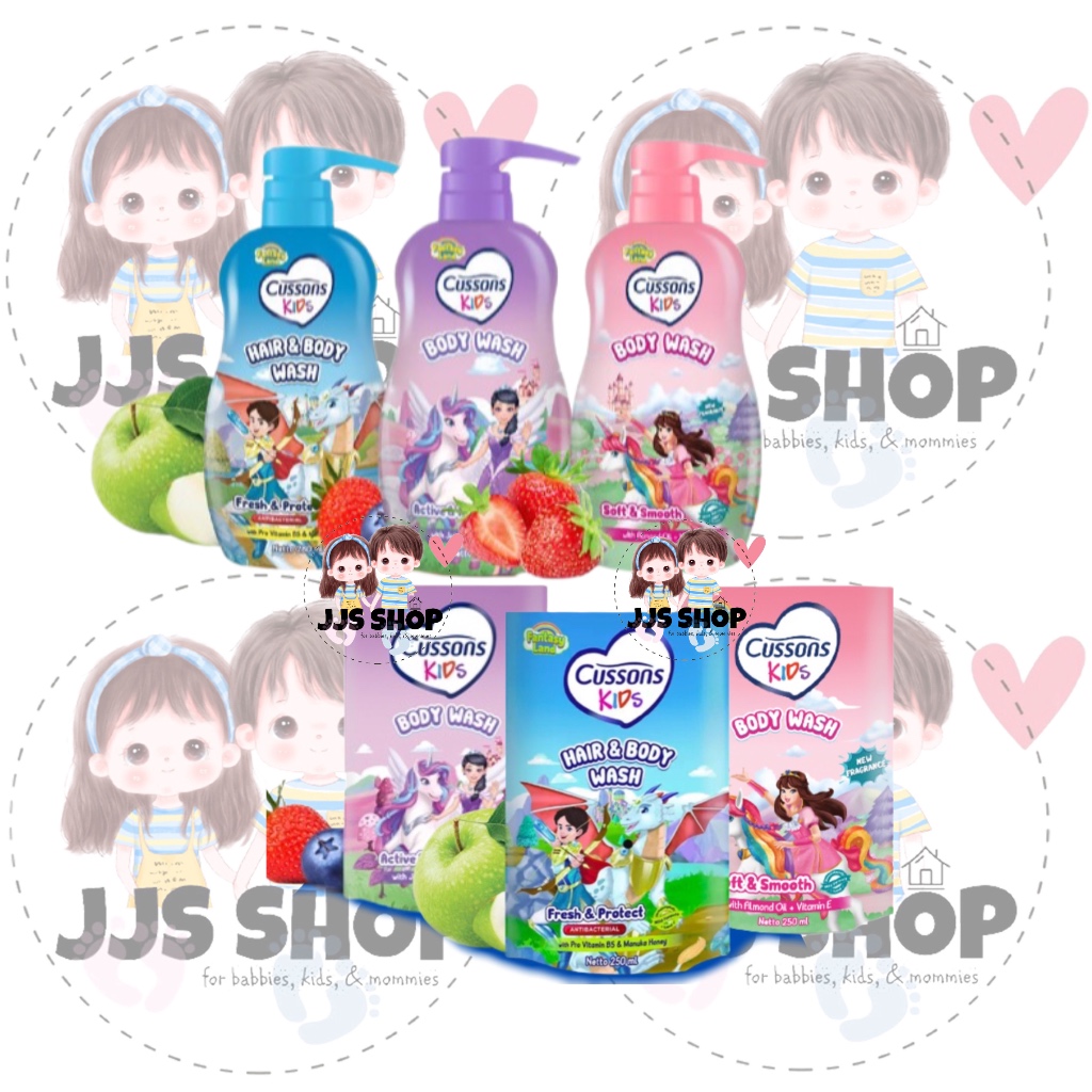 Jual CUSSONS KIDS BODY WASH 250ML REFILL 280ML BOTOL PUMP SABUN MANDI ...