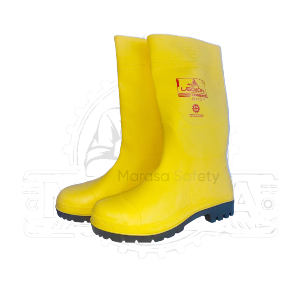 Jual Sepatu Boot Rubber Safety LEGION TERASTEEL Steel Toe Proyek ...