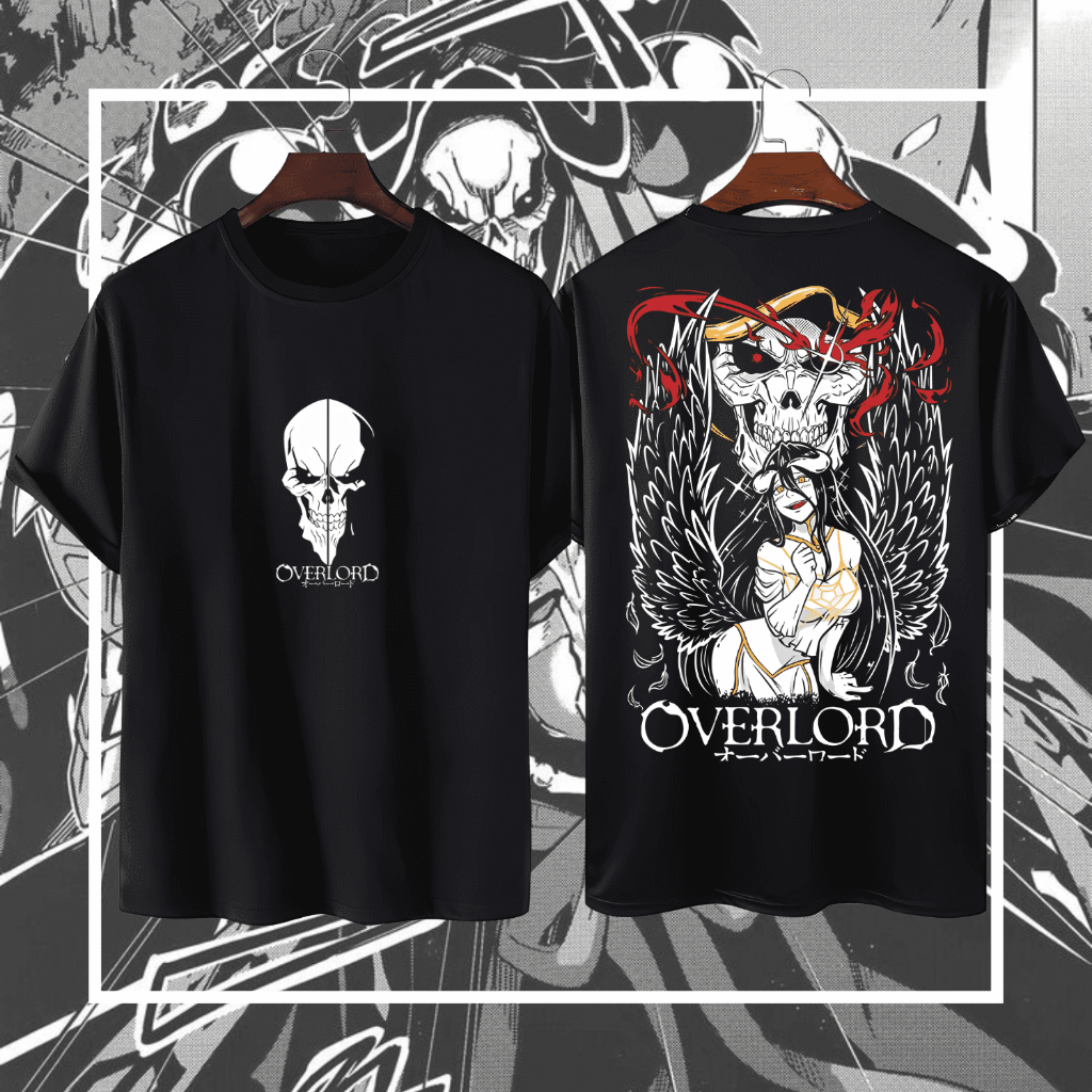 Jual Krone Kaos Anime Overlord Albedo Katun Premium 24s Tshirt Distro Overlord Ainz Ooal Gown 9328