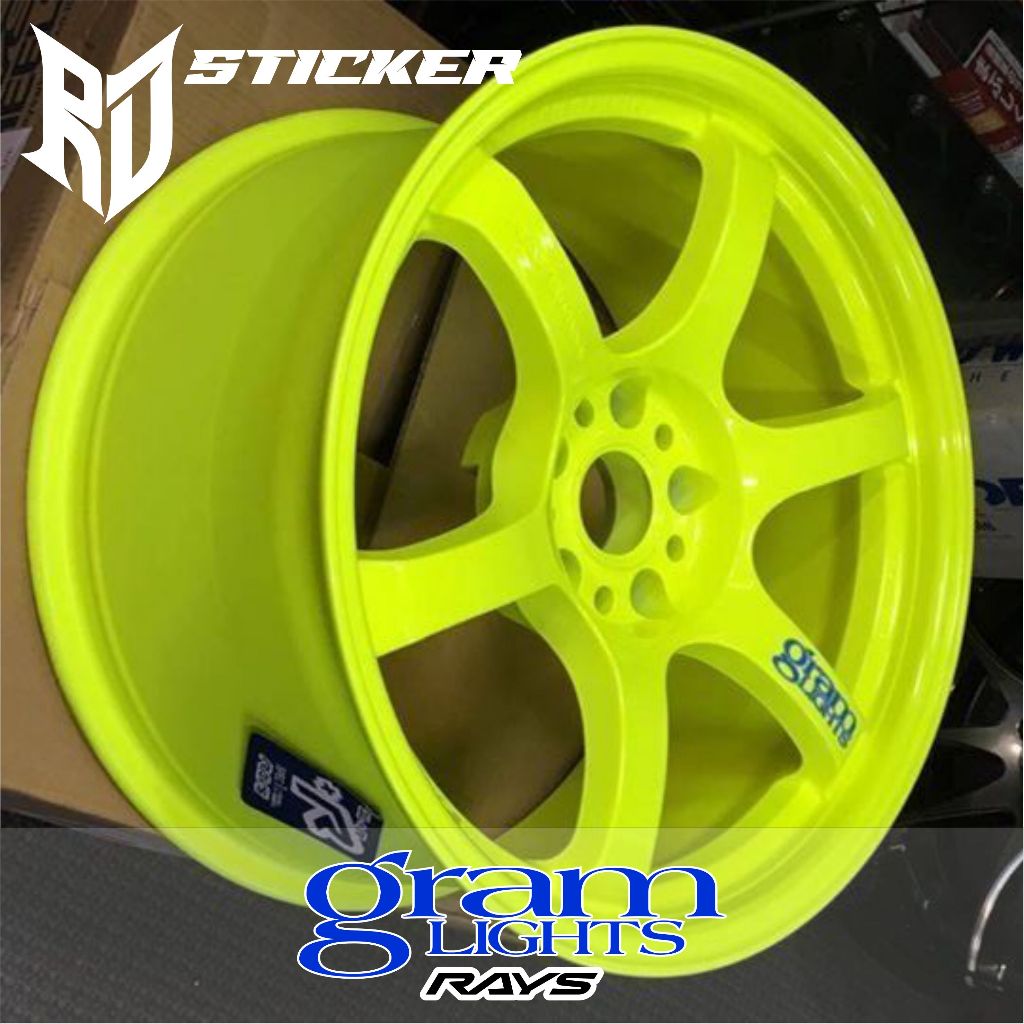 Jual sticker velg rays gram light | Shopee Indonesia
