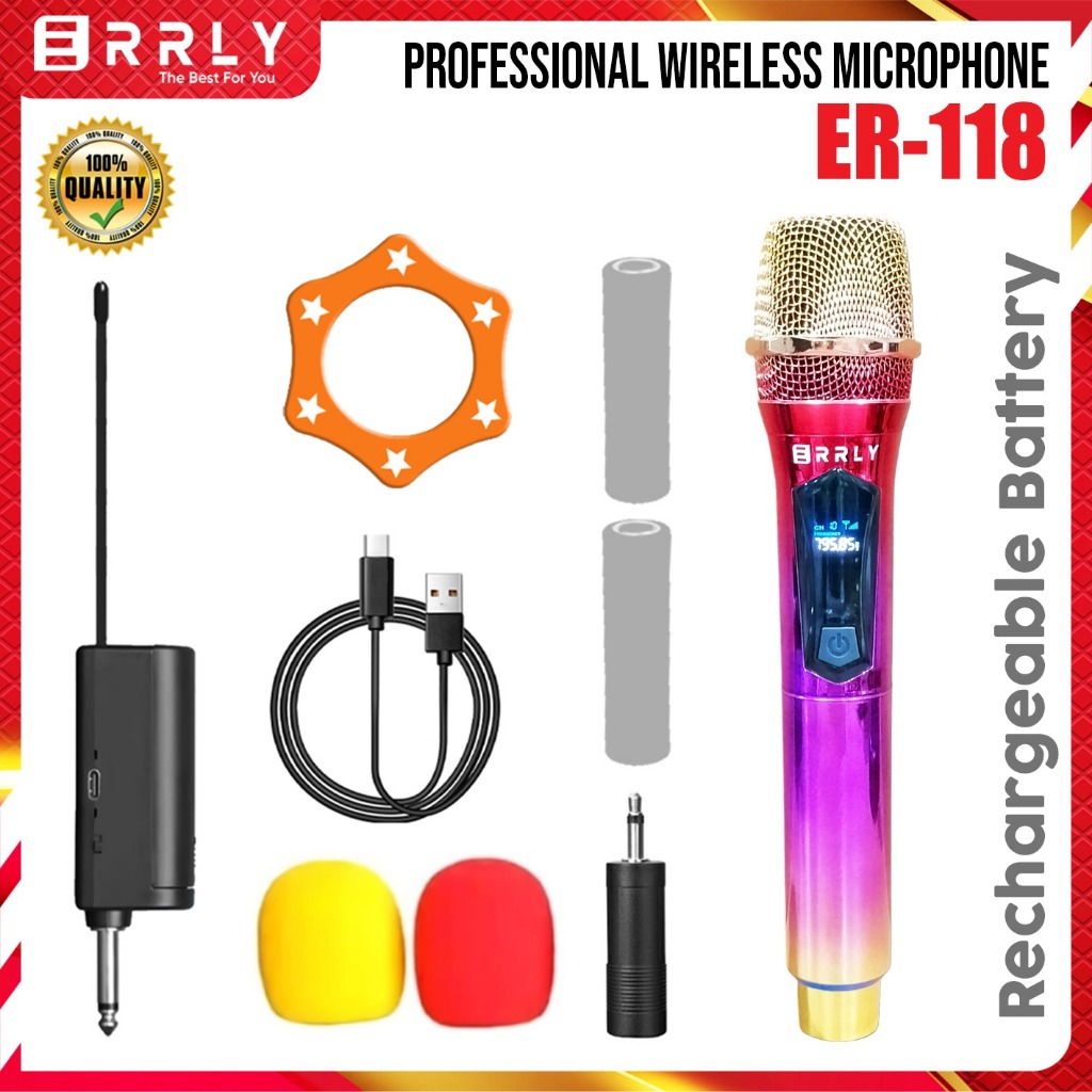 Jual Mic Microphone Karaoke Profesional Wireless Mic Yf Uhf Single