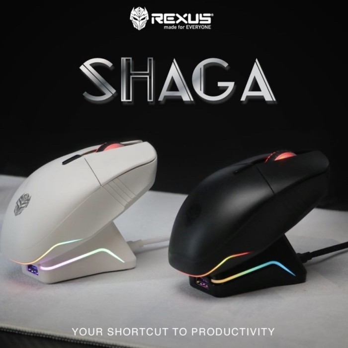 Jual REXUS SHAGA RX130 Mouse Wireless Gaming DOCKING CHARGER ...