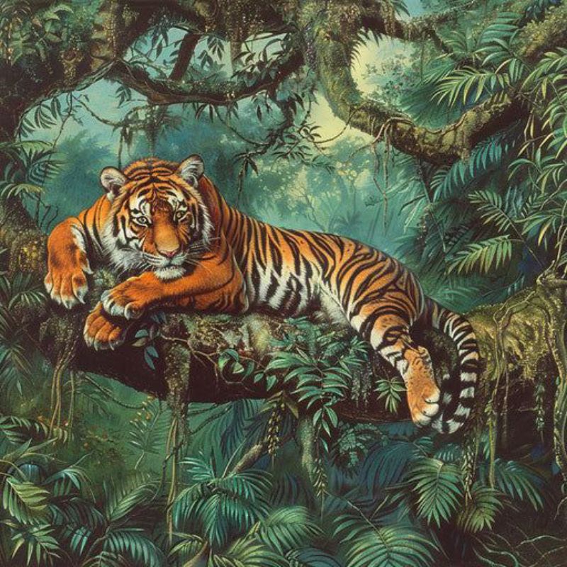 Jual Poster Cetak Hiasan Dinding Jumbo Gambar Harimau Sumatera si Raja ...