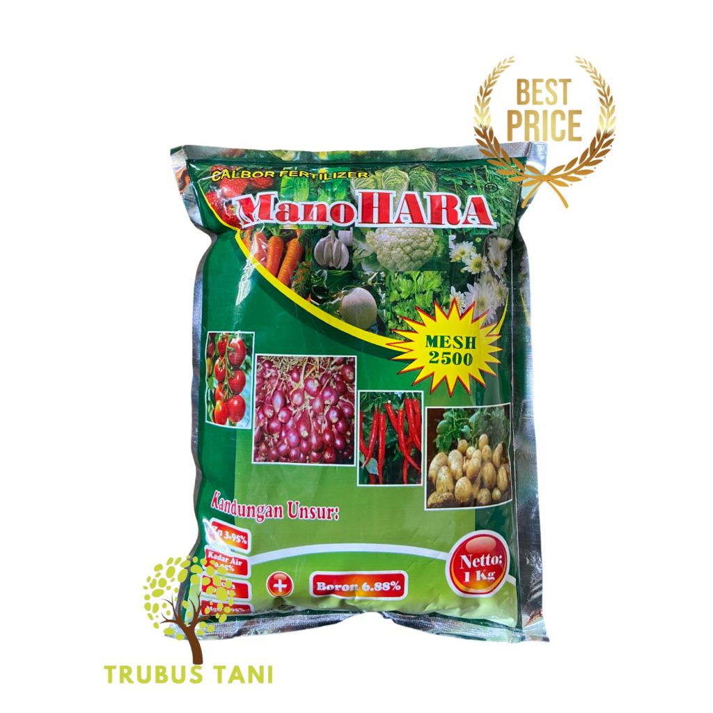 PUPUK CALCIUM MANOHARA 1 KG ORIGINAL PACK/ PUPUK KALSIUM BORON