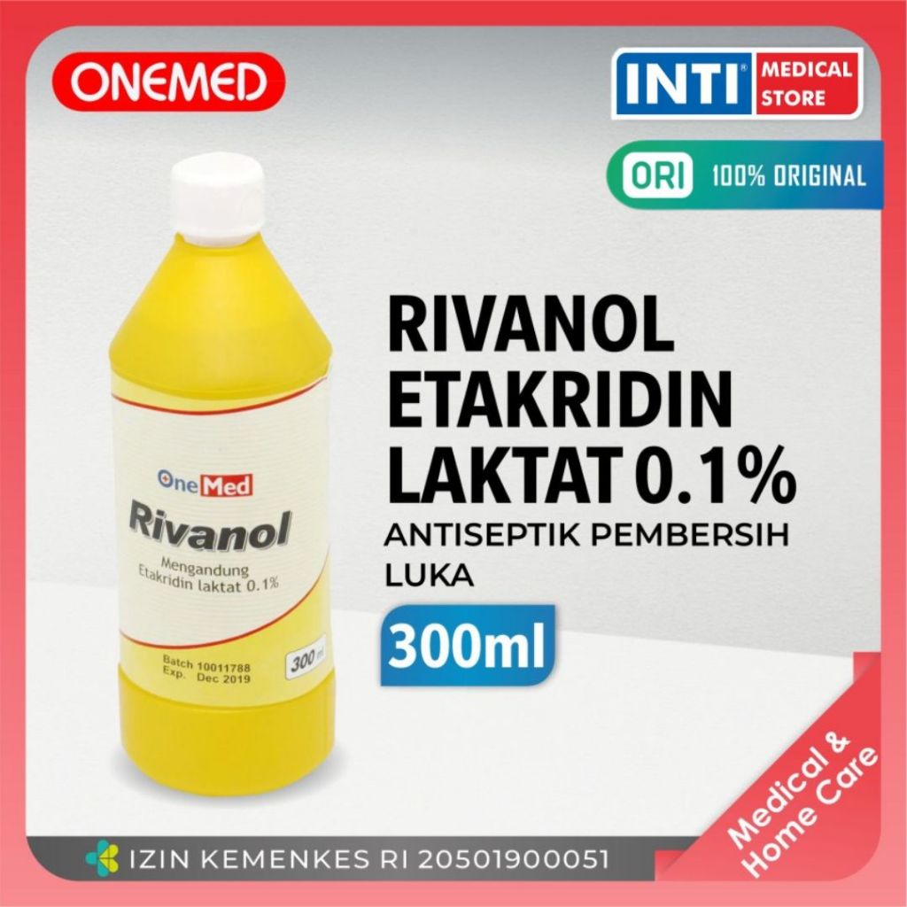 Jual ONEMED Rivanol 300 ml / Antiseptik Pembersih Luka | Shopee Indonesia