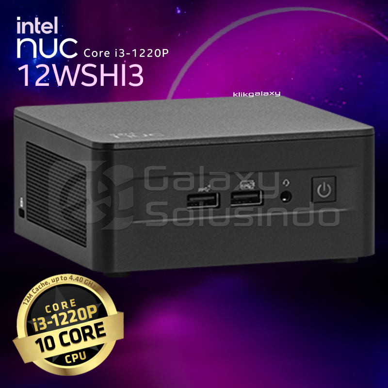 ASUS NUC 12 Pro Slim - Mini PC Intel Core I3 1220P | Carte Graphique Intel UHD | WiFi 6E | Sans OS