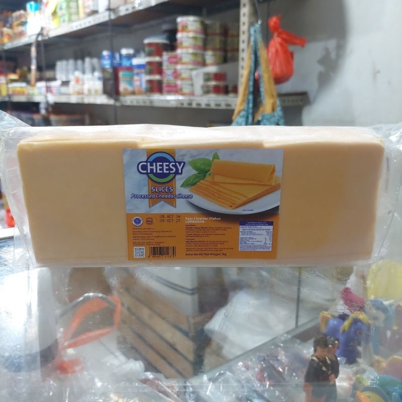 Jual Cheesy Red Cheddar Slice Kg Slice Shopee Indonesia