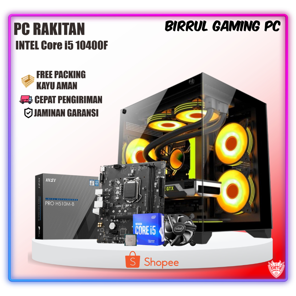 Jual PC GAMING I5 10400F I 16GB I 256GB I 1TB I GTX 1650 4Gb