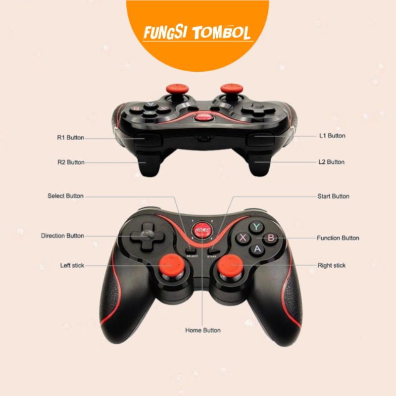Jual WEWANT Gamepad Android Bluetooth Wireless X3 IOS Windows ...