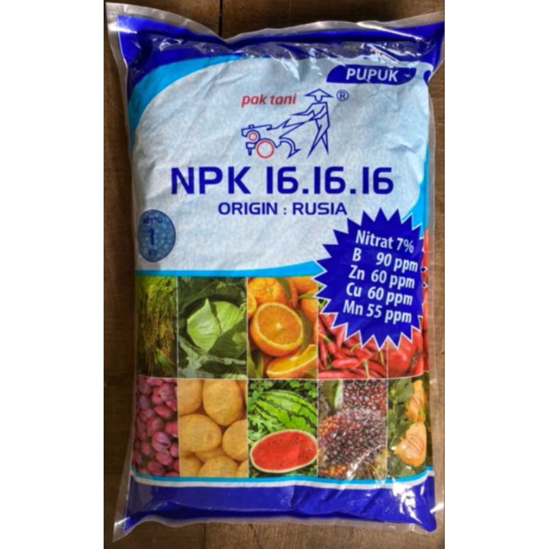 100 Gram Pupuk NPK Biru Mutiara. 16.16.16 Pak Tani (eceran)