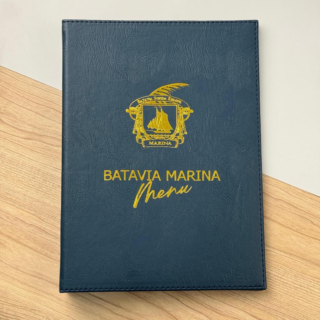 Jual CUSTOM LOGO EMBOSS BUKU MENU KULIT RESTORAN CAFE BINDER | Shopee ...