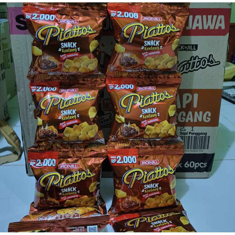 Jual Piattos sapi panggang Renceng | Shopee Indonesia