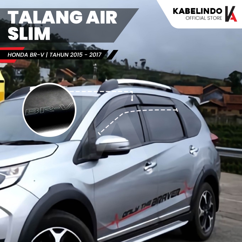 Jual Talang Air Pintu Mobil Honda Brv Model Slim Pintu Shopee Indonesia