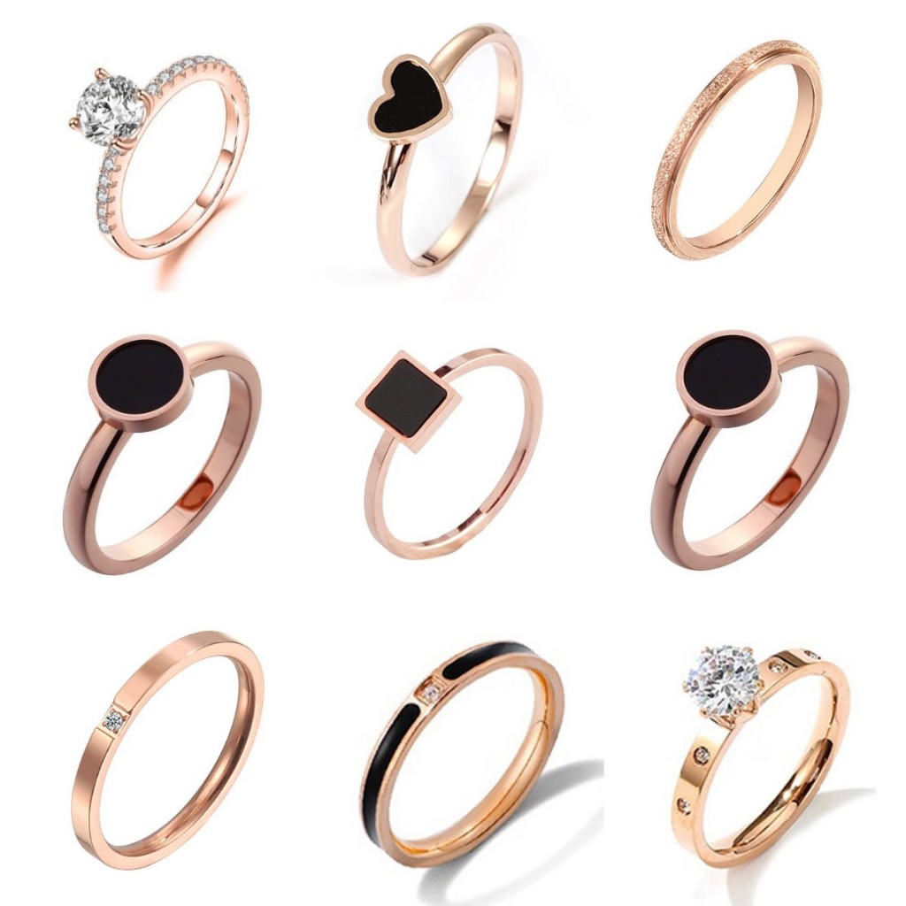 Jual COD Ring Titanium Collection Cincin Bahan Titanium Steel Desain ...