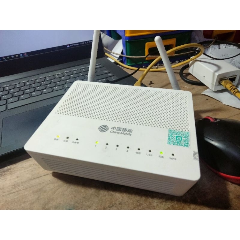 Jual Router cina mobile H1s-3 GPON ONU Normal garansi | Shopee Indonesia