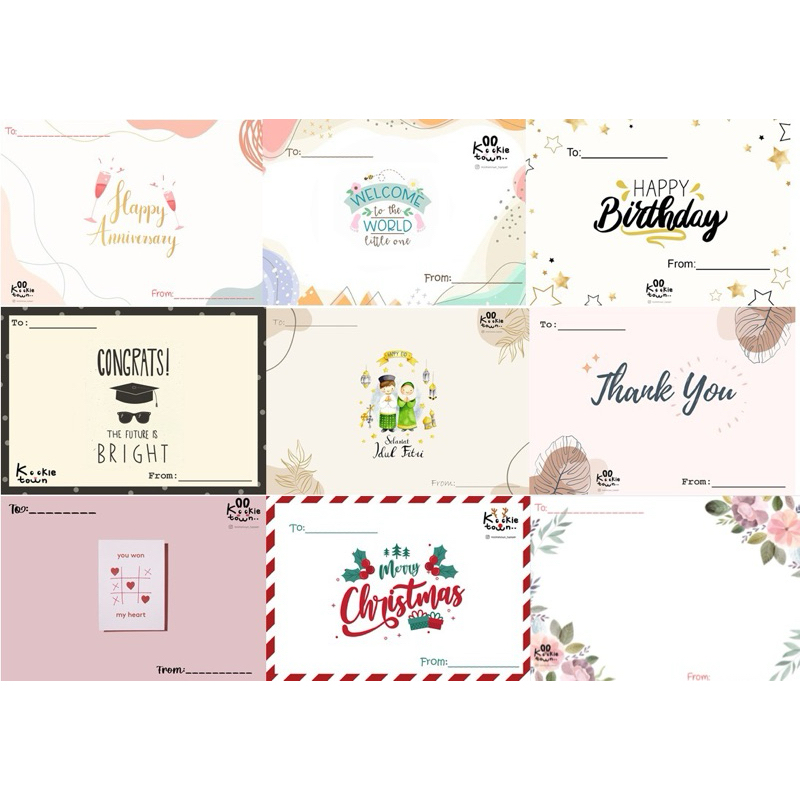 Jual kartu ucapan / gift card / greeting card ukuran A6 / bahan art ...