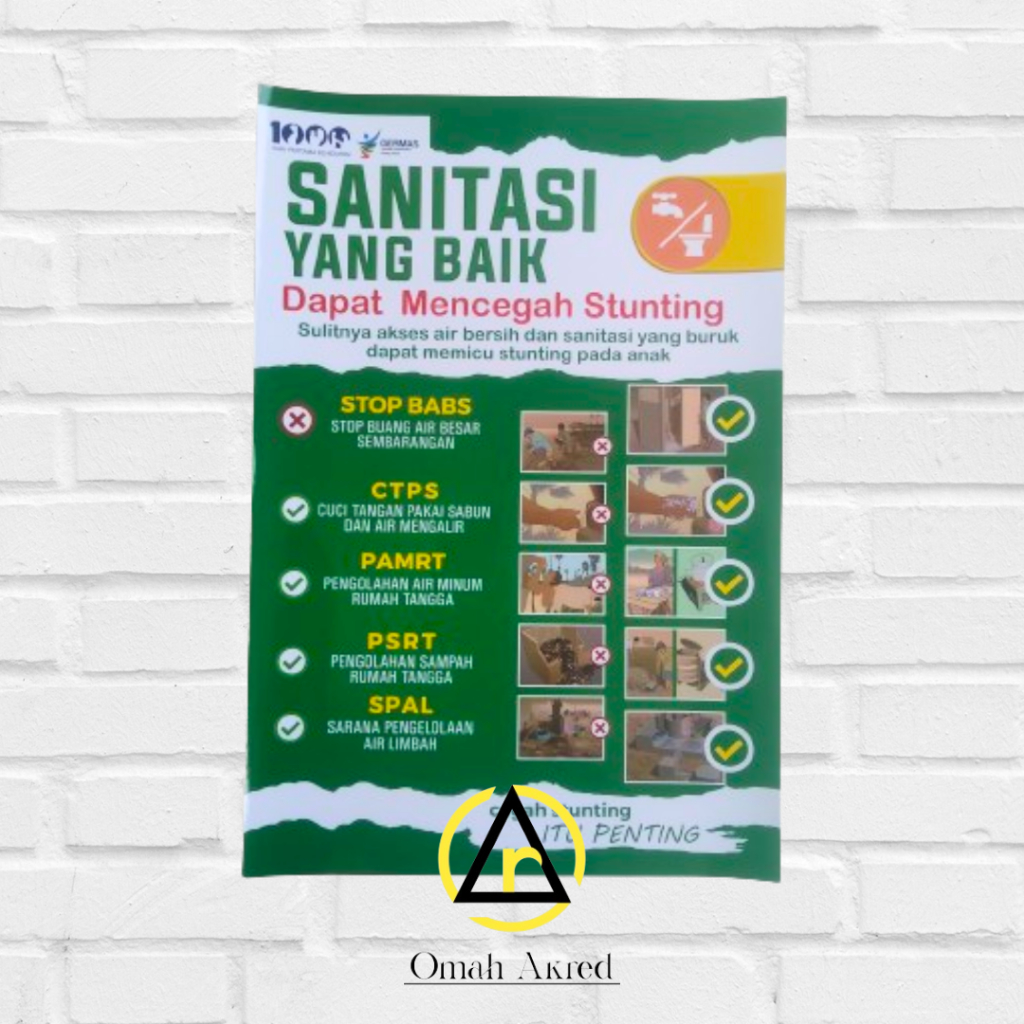 Jual Poster Sanitasi Yang Baik Mencegah Stunting - Cegah Stunting ...