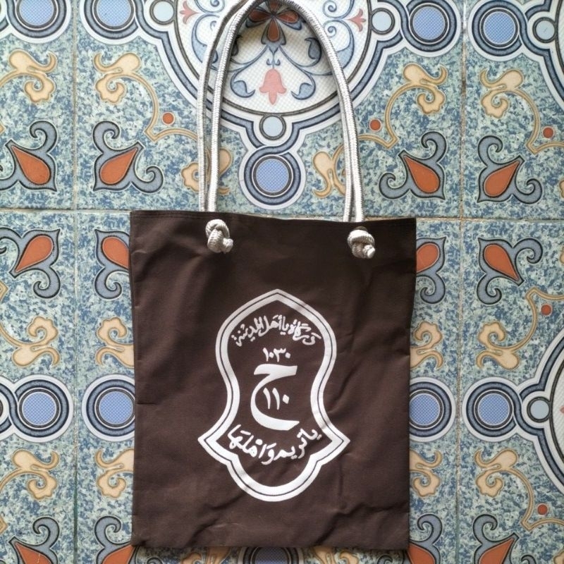 Jual Tote Bag Terompah/Tas Terompah/Tas Ya Tarim/Tote Bag Wanita/Tote ...