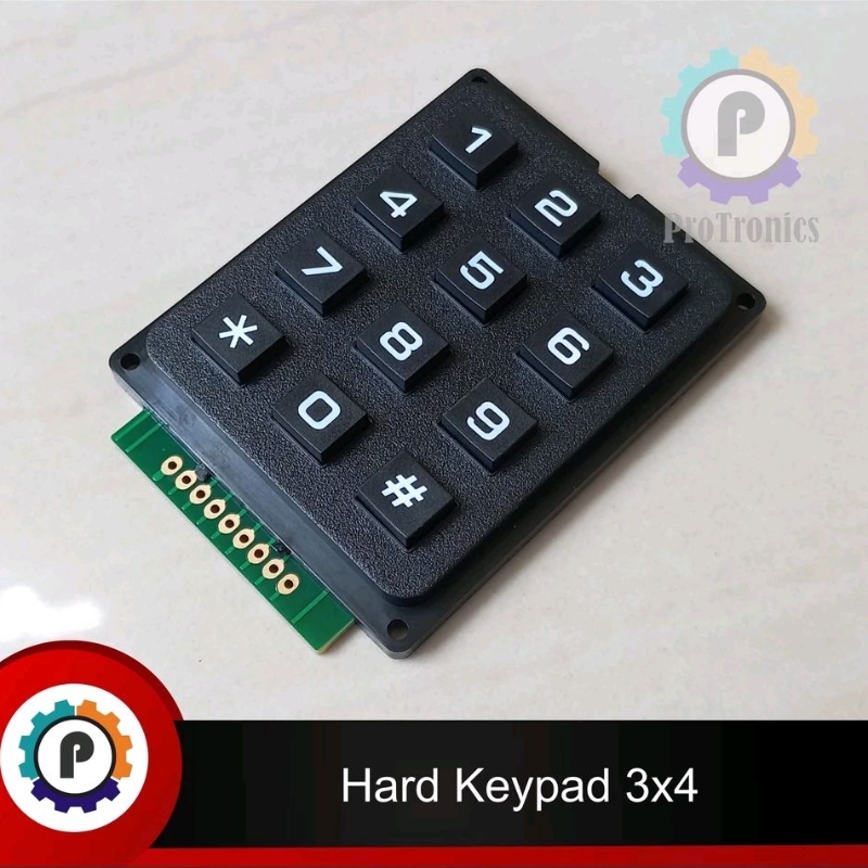 Jual Hard Keypad Matriks 4x3 / 3x4 Karet Timbul | Shopee Indonesia