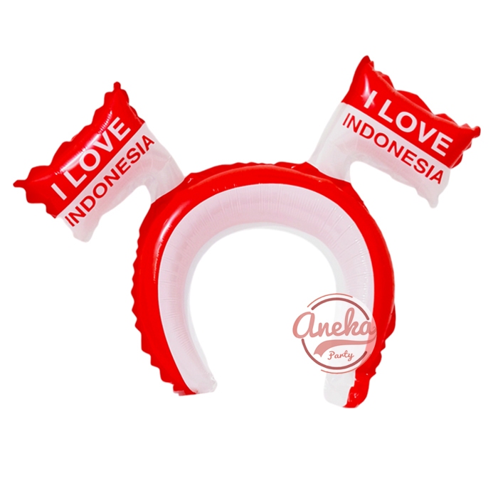 Jual Balon Bando Bendera Indonesia / Balon Bando Merah Putih I Love ...