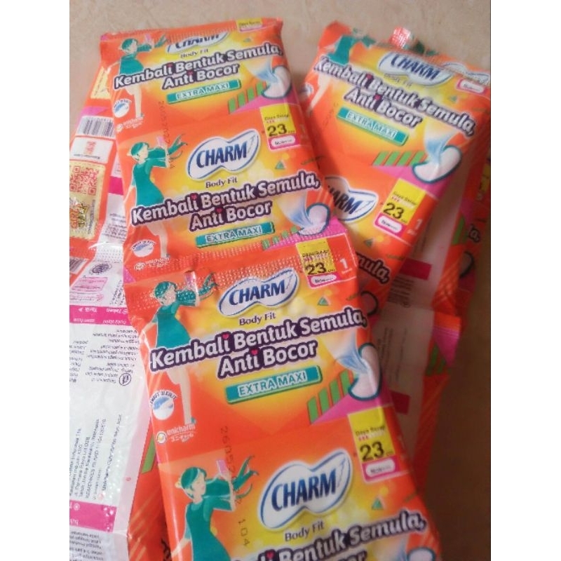 Jual 5 renceng 50 sachet Charm body fit cham pempalut kwanitaan ...