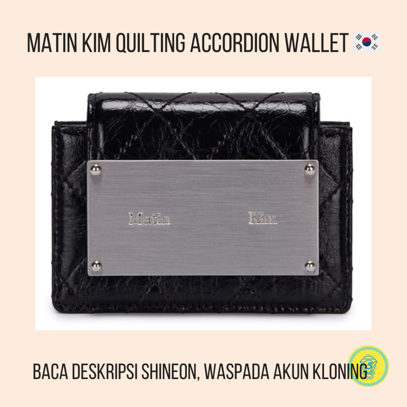 Jual MATIN KIM QUILTING ACCORDION WALLET DOMPET LIPAT WANITA