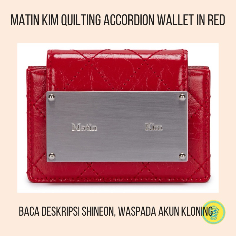 Jual MATIN KIM QUILTING ACCORDION WALLET DOMPET LIPAT WANITA