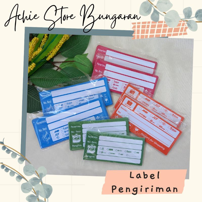 Jual 50 pcs ~ Label Pengiriman / Label Resi Pengiriman / Kertas ...
