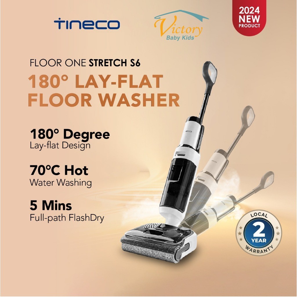 Tineco Floor One Stretch S6 Smart Wet Cordless Vacuum Multifuncional Vacuum  Cleaner