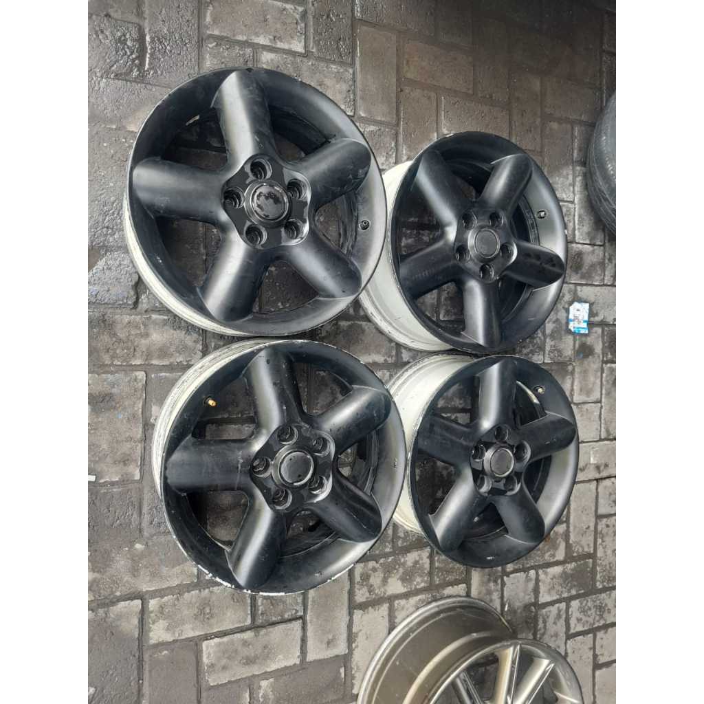 Jual VELG MOBIL OEM/ STD XTRAIL R16 X6,5 5X114 ET50 BLACK SEKEN/BEKAS ...