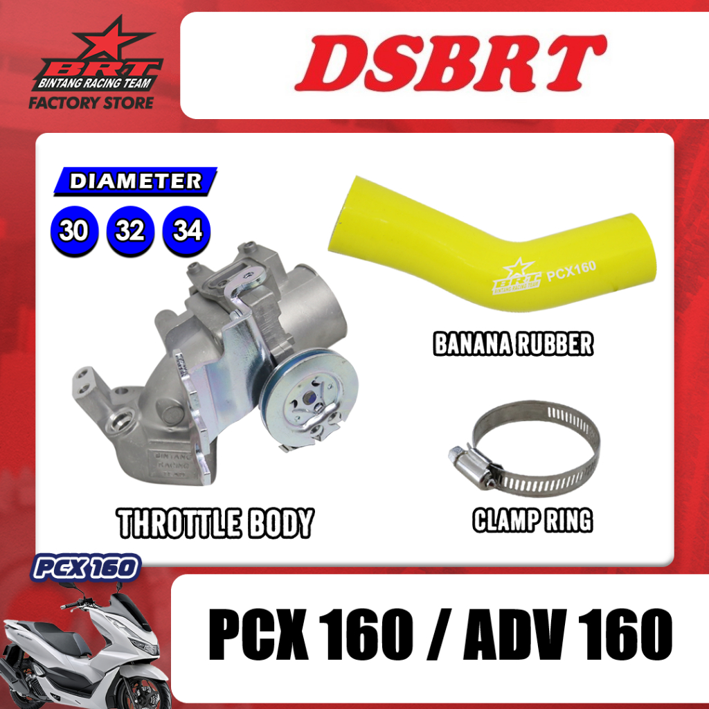 Jual Throttle Body Tb Brt Semi Downdraft Banana Velocity Tb Brt Pcx