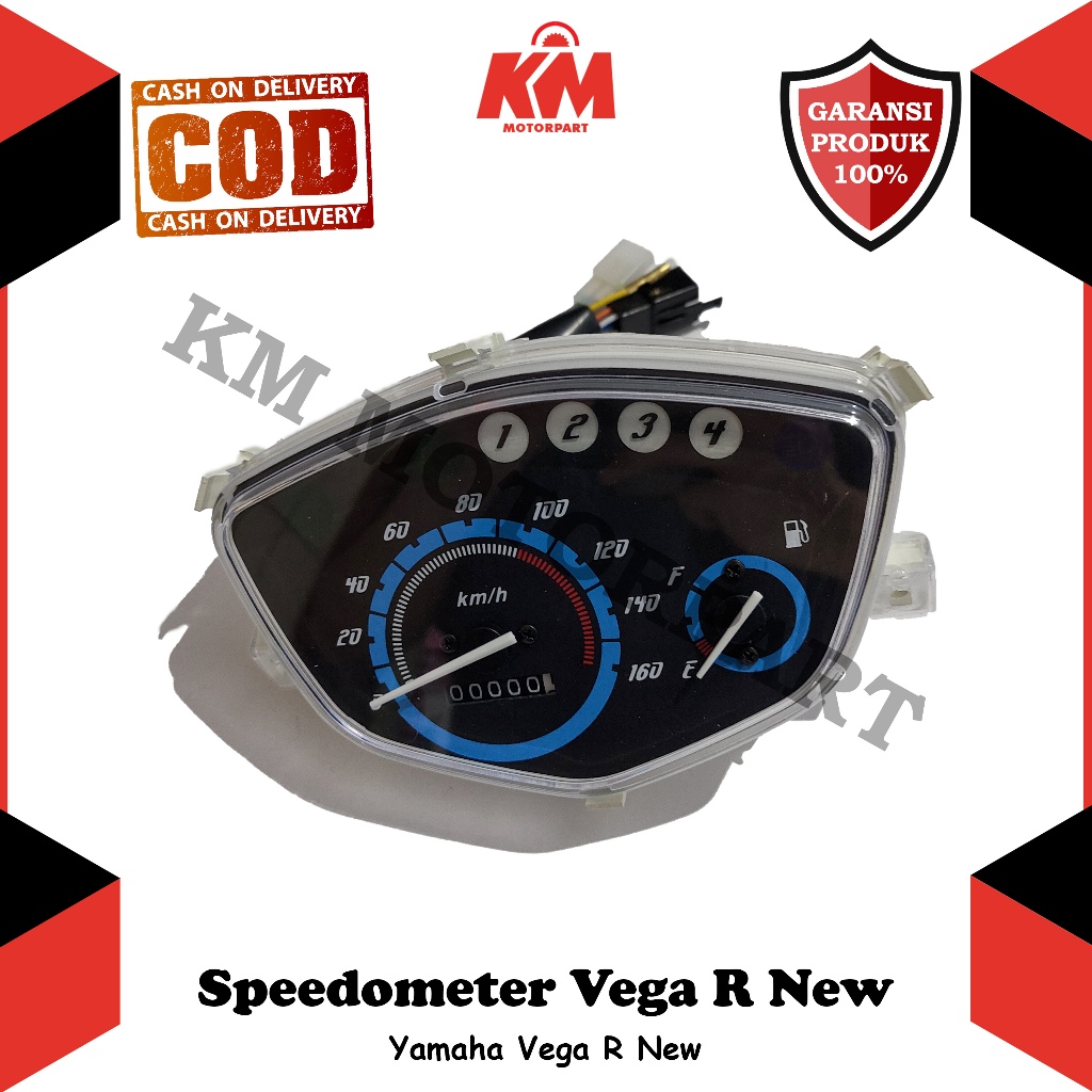 Jual Speedometer Vega R New Speedo Kilometer Assy Yamaha Set | Shopee ...