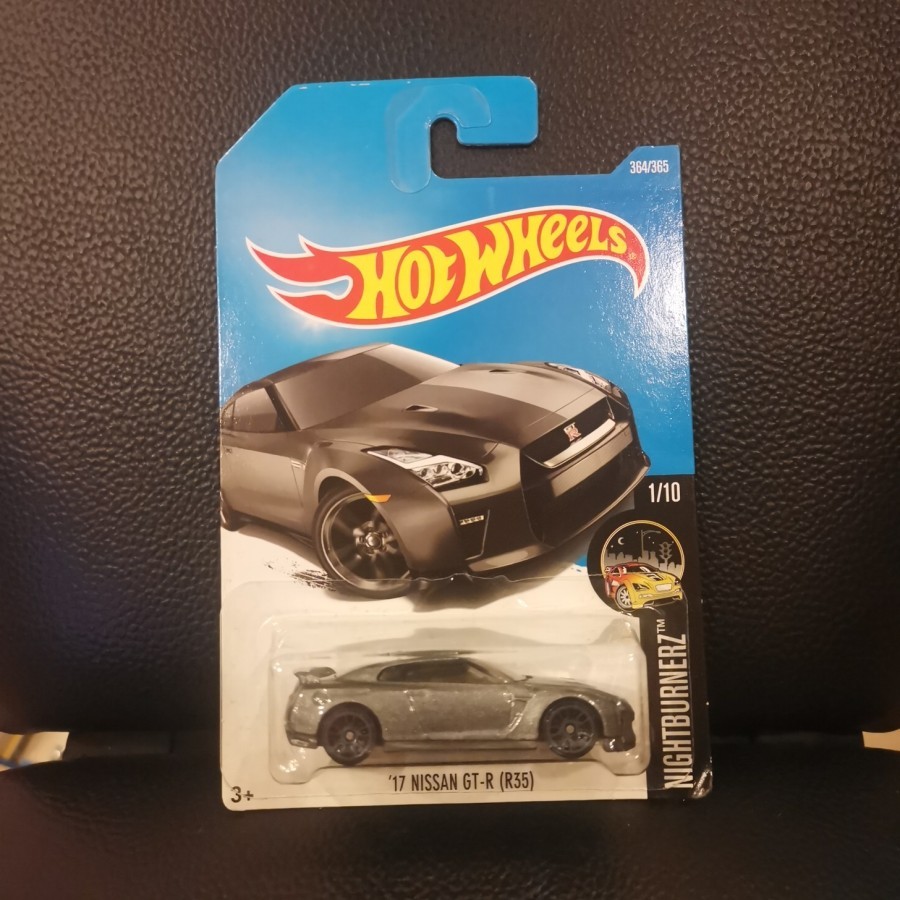 Jual Hot Wheels 17 Nissan GTR R35 Abu Grey Nightburnerz | Shopee Indonesia