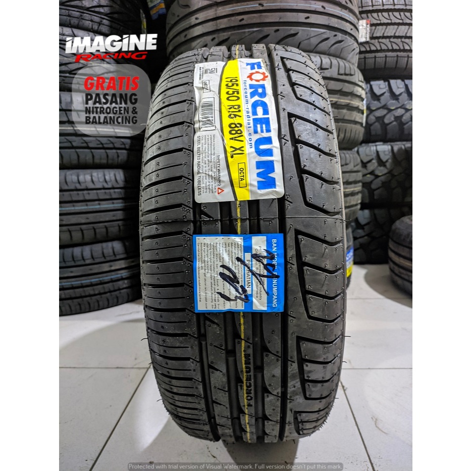 Jual Ban standar mobil ukuran 195 50 r16 merek forceum octa | Shopee ...