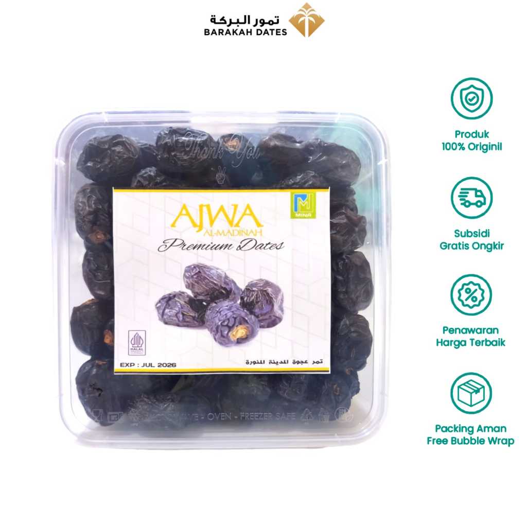 Jual Kurma Ajwa Madinah Premium 1kg / Kurma Nabi Original | Shopee ...