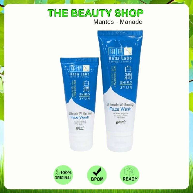Jual Manado Hada Labo Shiro Jyun Ultimate Whitening Face Wash | Shopee
