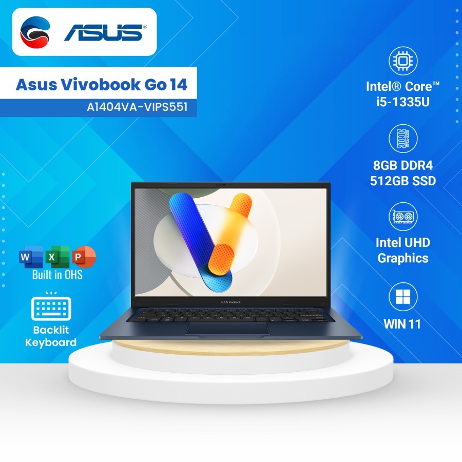 Jual ASUS Laptop Vivobook 14 A1404VA VIPS551 Intel Core I5 1335U 8GB ...