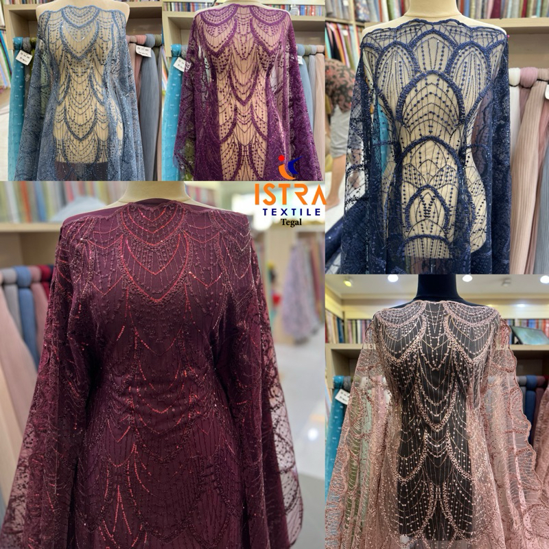 Jual Tulle/Tile/Tille Emilia Necklace Kalung Spangle/Spangel Payet ...