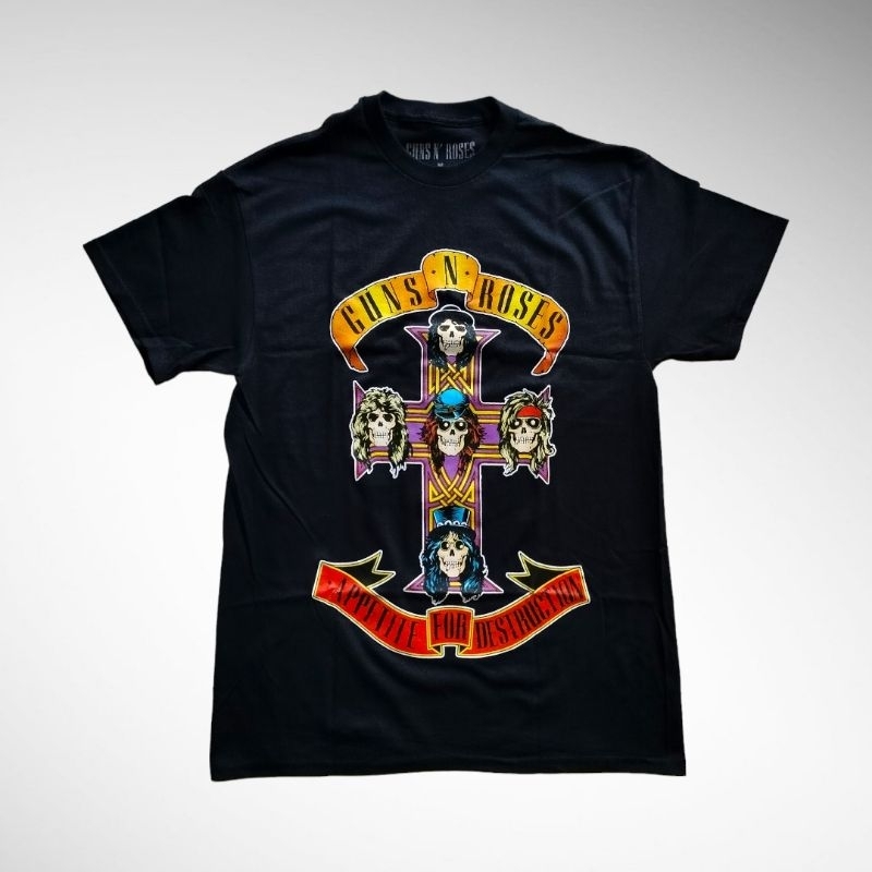 Guns N' Roses Reaper Appetite – T-Shirt Ufficiale, Merchandising Licenziato, Lavabile In Lavatrice