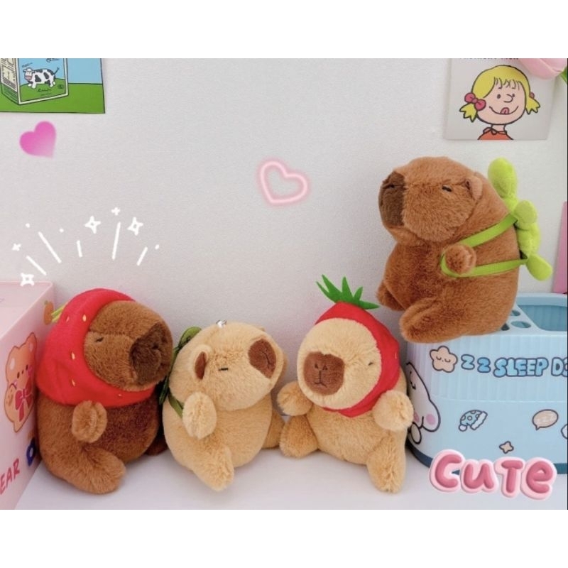 Jual CAPIBARA / KAPIBARA PLUSH CHAIN // KEYCHAIN CAPYBARA LISA ...
