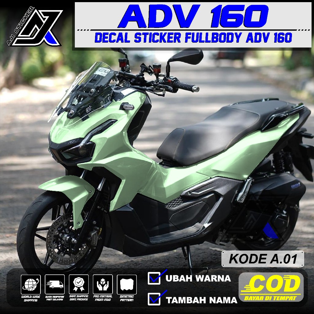 Jual (COD) Decal ADV 160 Full Body Motif Polos - Dekal Sticker ADV ...