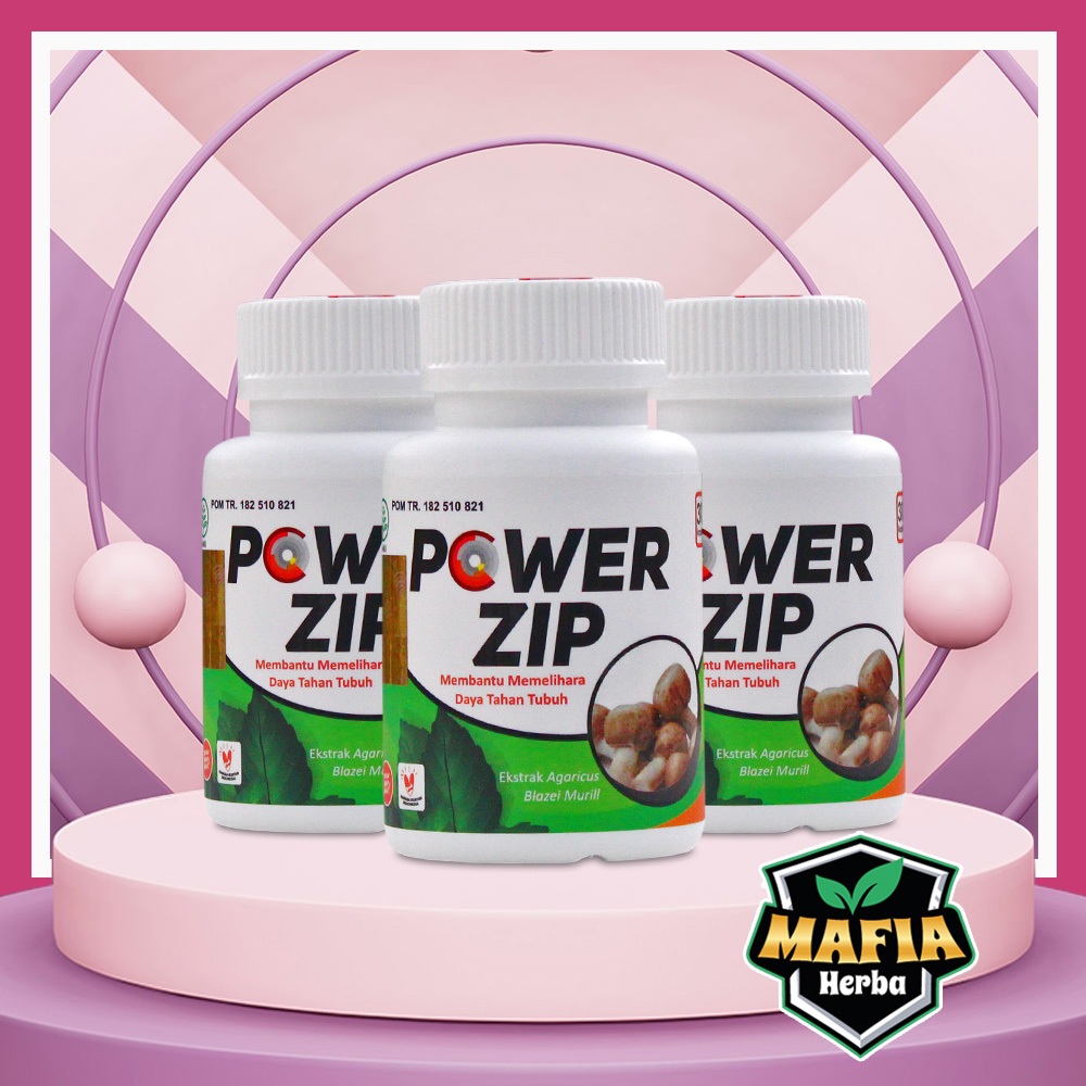 Jual POWER ZIP 30 ORIGINAL TERBUAT DARI JAMUR DEWA & MENGKUDU Untuk ...